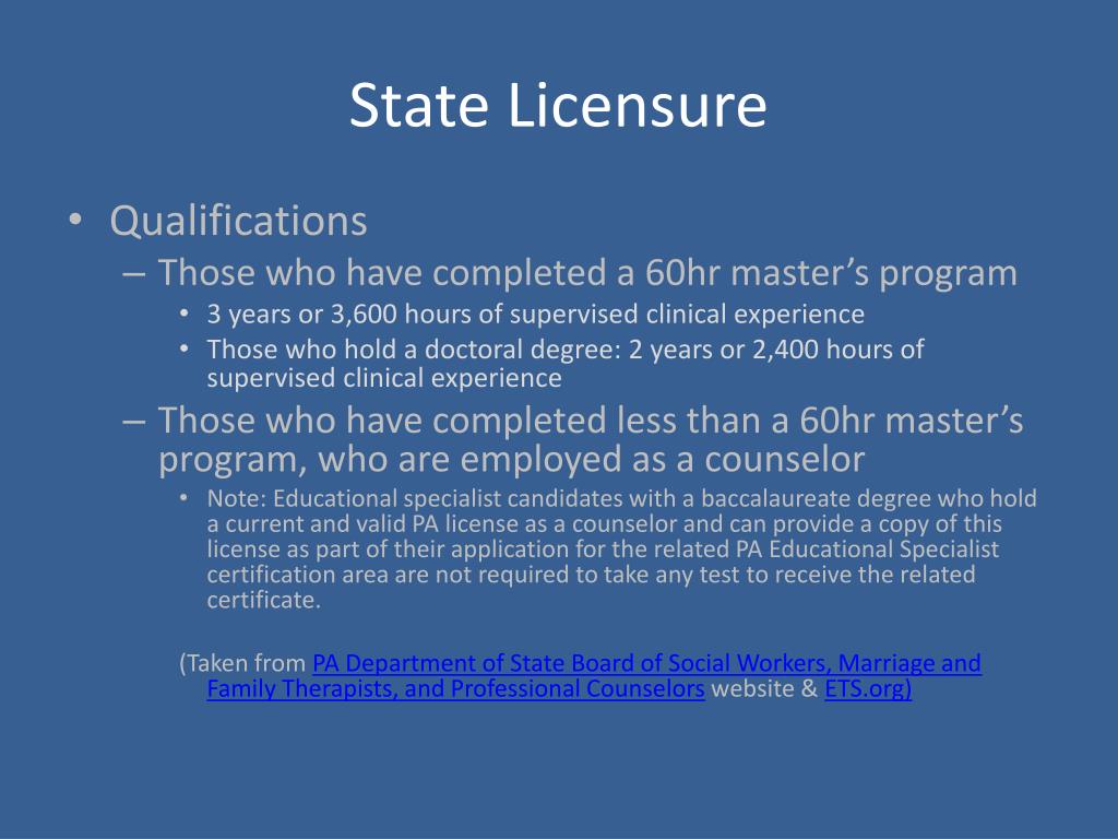 PPT National Counselor Certification National Counselor Examination