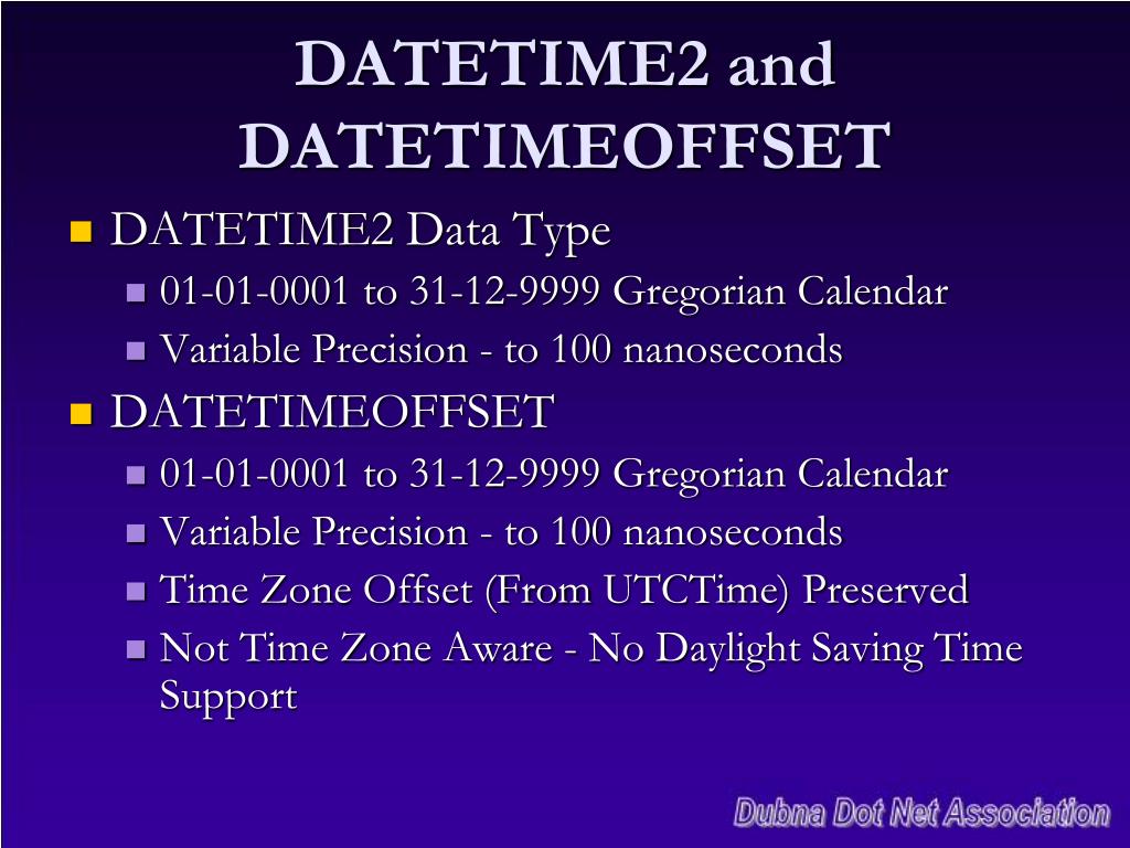 Time Zones And The Datetimeoffset Data Type In Sql Youtube
