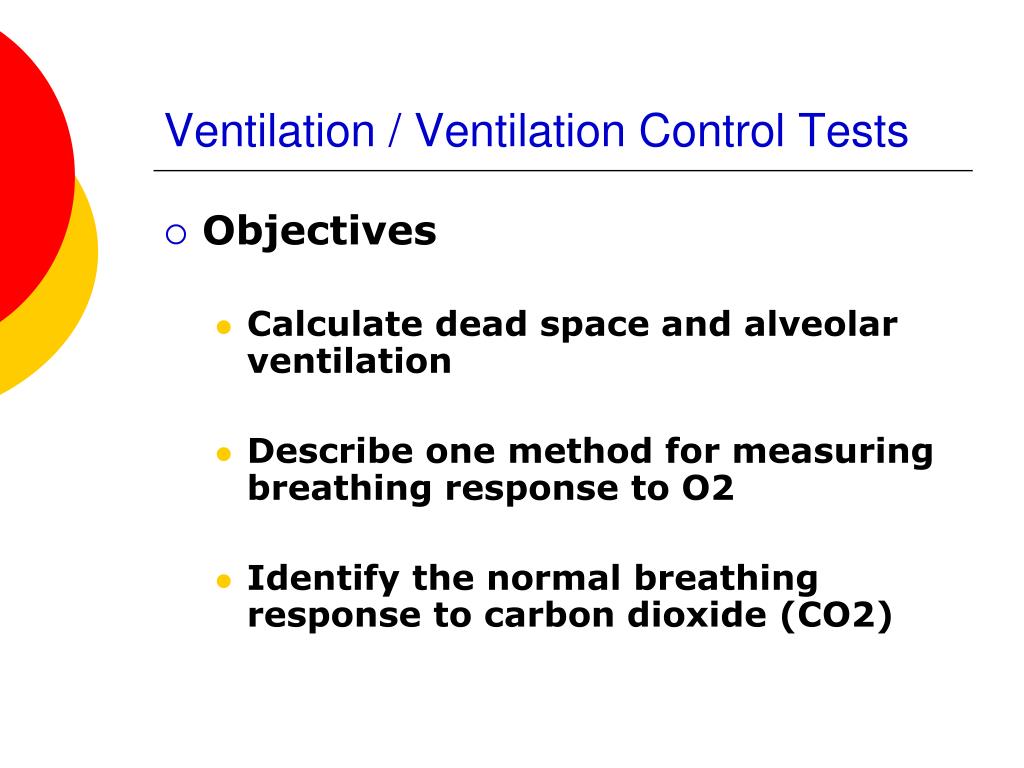 PPT Ventilation / Ventilation Control Tests PowerPoint Presentation