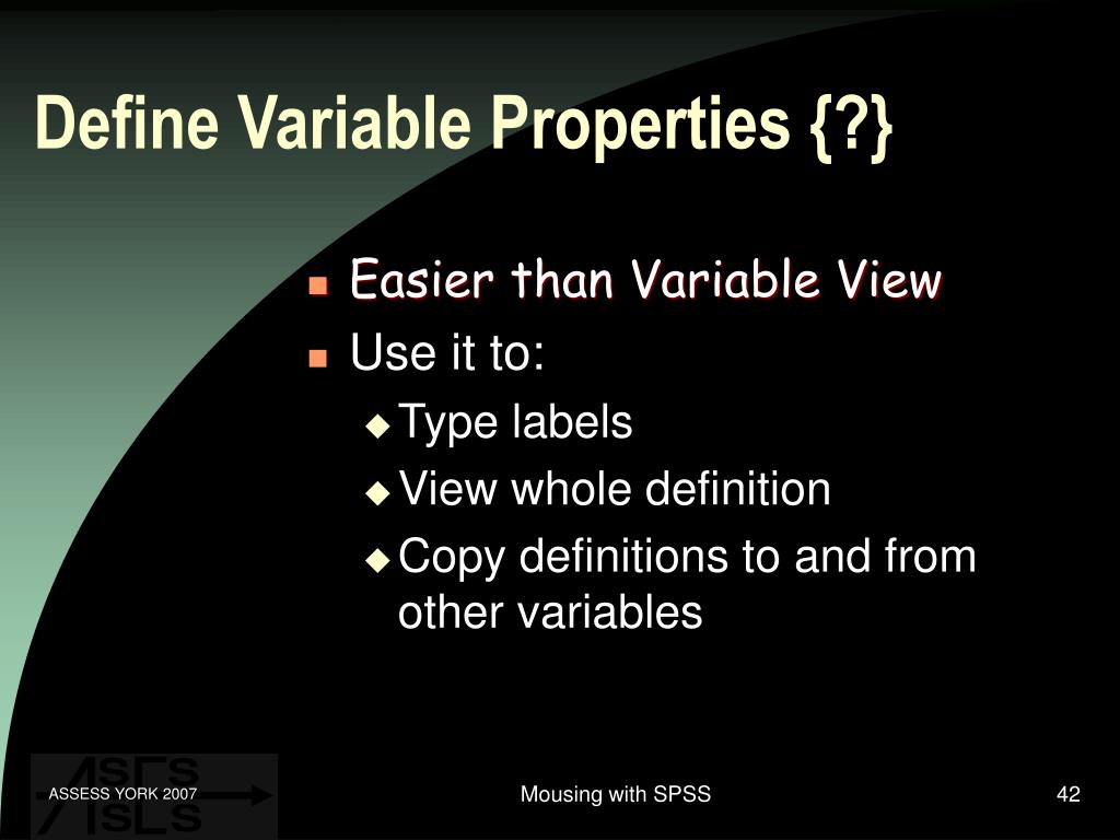 PPT MOUSING WITH SPSS PowerPoint Presentation, free download ID457646