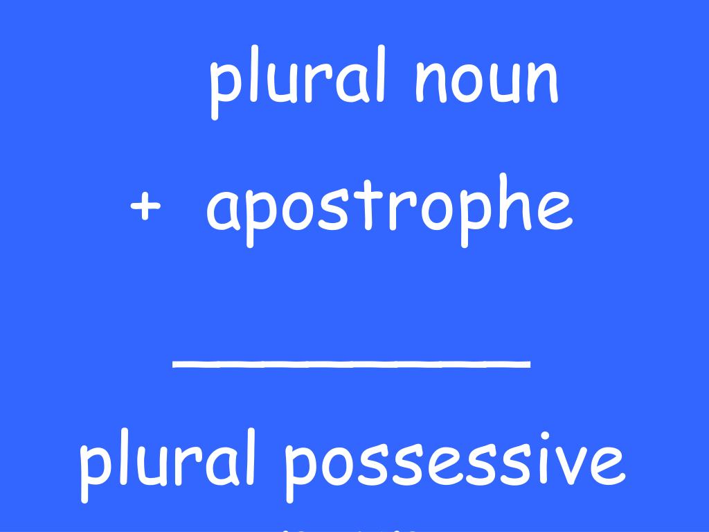 PPT Plural Possessive Nouns PowerPoint Presentation, free download