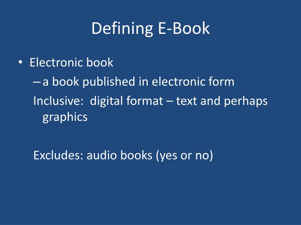 PPT Everything You Always Wanted to Know About EBooks PowerPoint