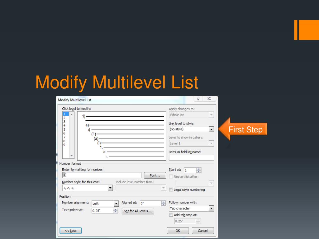 PPT Numbering in Word 2010 PowerPoint Presentation, free download