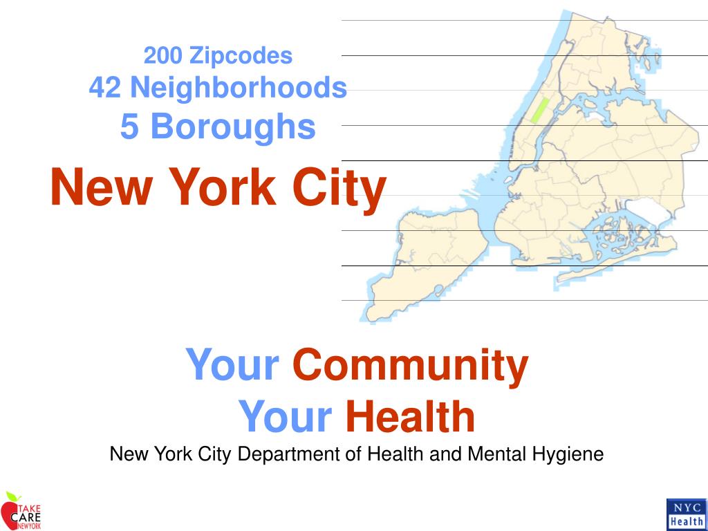 PPT 200 Zipcodes 42 Neighborhoods 5 Boroughs New York City PowerPoint