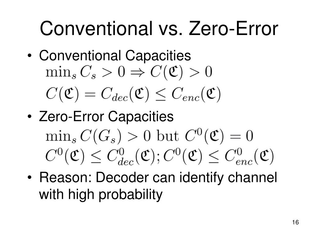 PPT The ZeroError Capacity of Compound Channels PowerPoint Presentation ID460789