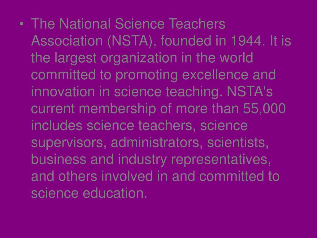 PPT National Science Teacher Association ONU Student Chapter