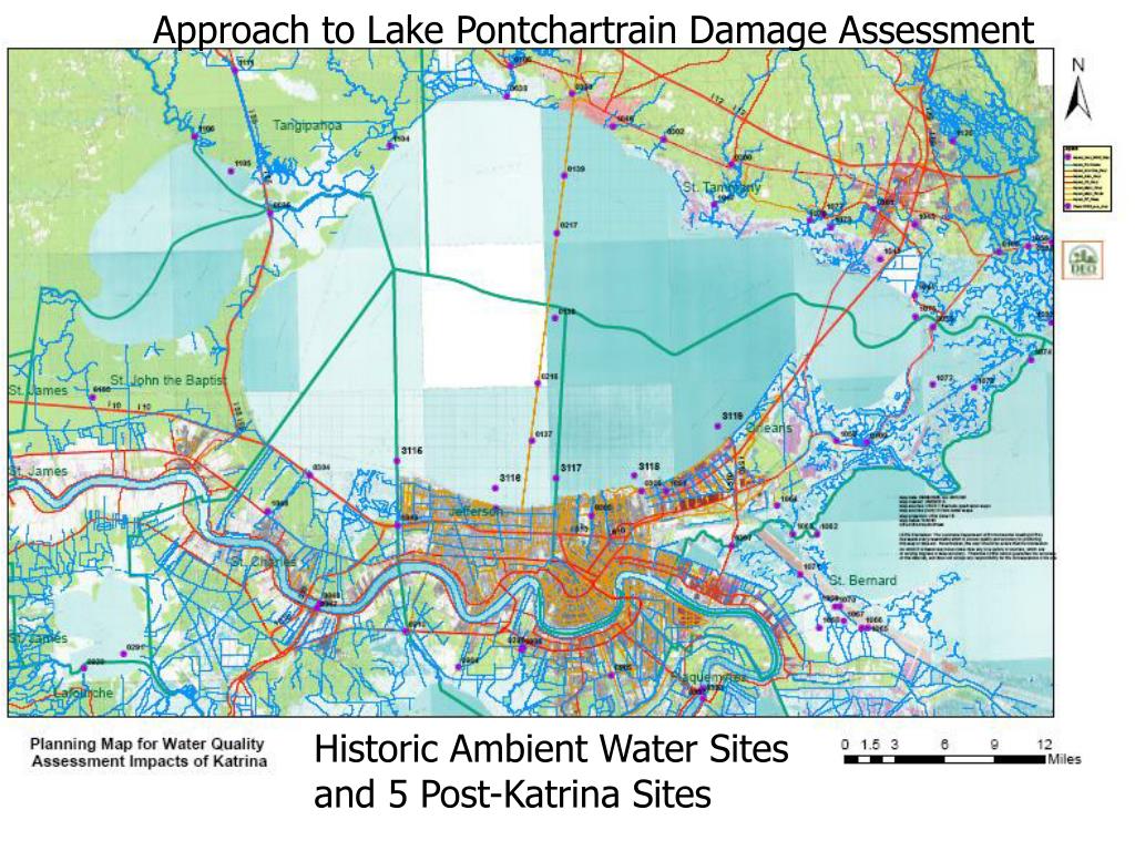 PPT PostKatrina Water Quality Assessment Lake Pontchartrain and