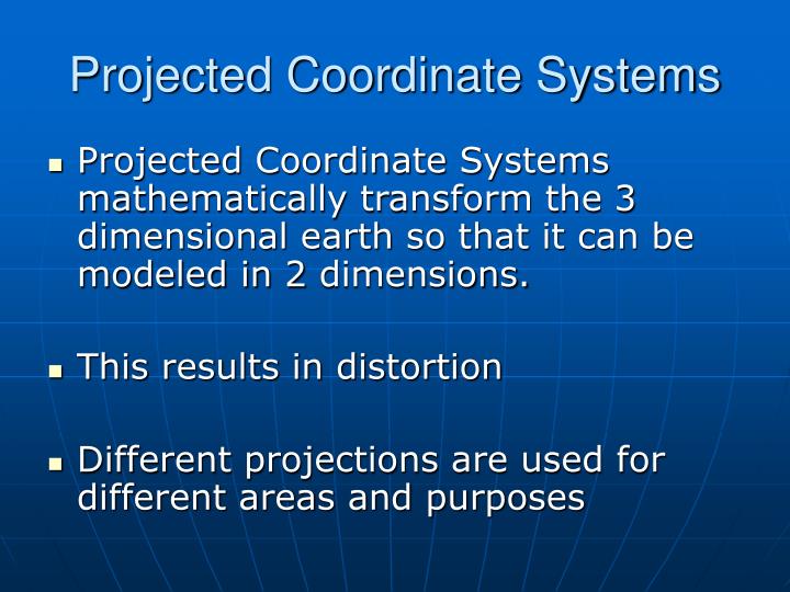 PPT Introduction to Coordinate Systems and Working with Coordinate Systems in ArcGIS