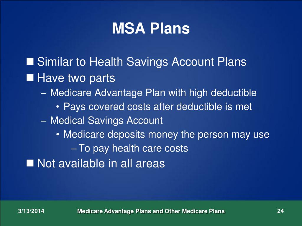 PPT Medicare Advantage Plans and Other Medicare Plans PowerPoint