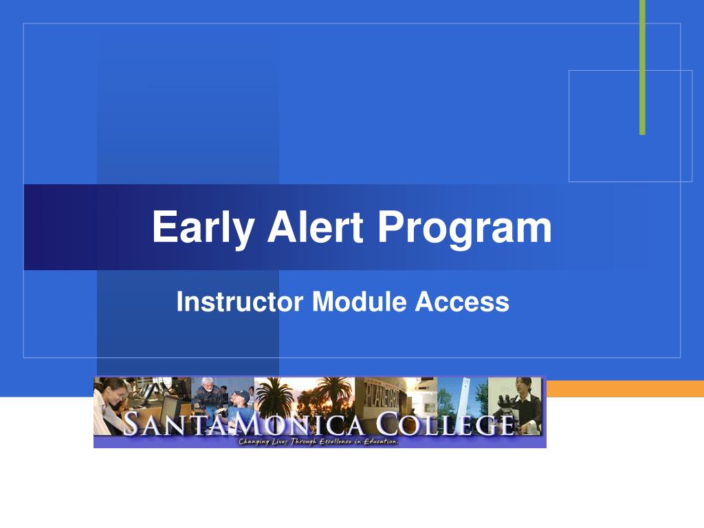PPT Early Alert Program PowerPoint Presentation, free download ID