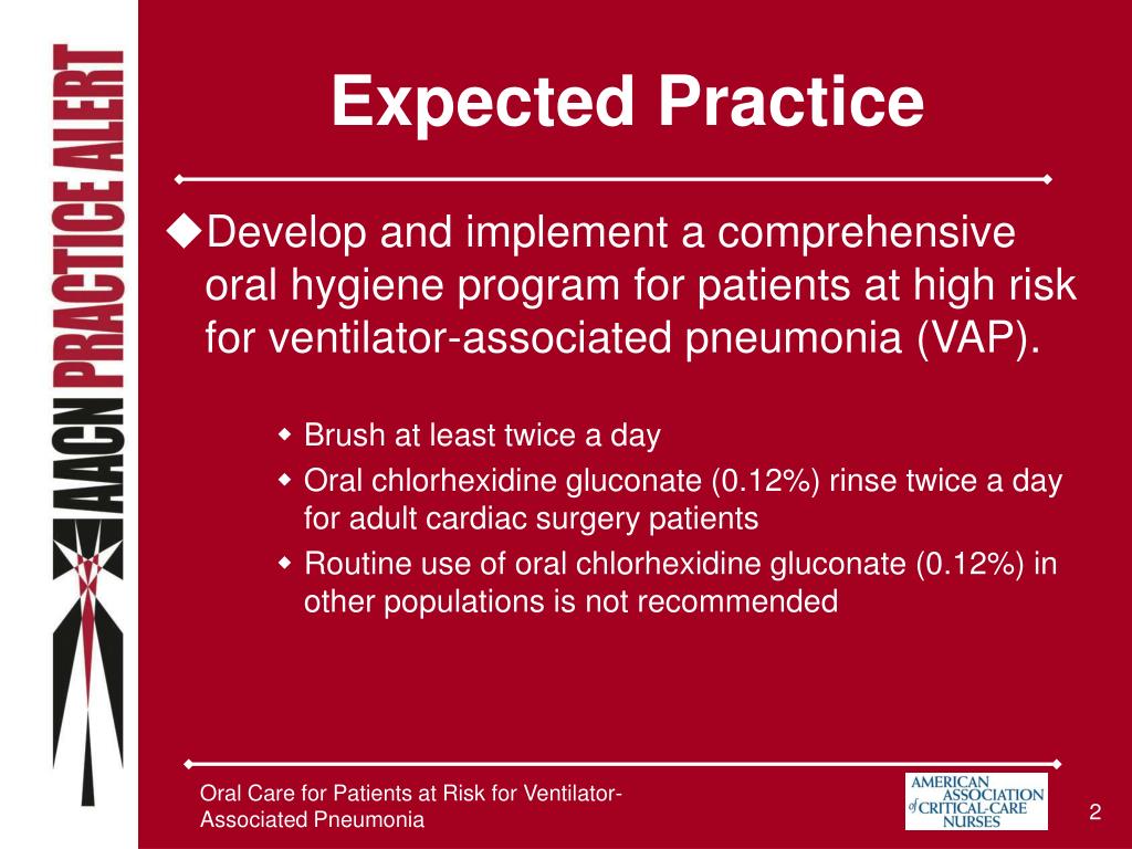 PPT Oral Care for Patients at Risk for VentilatorAssociated