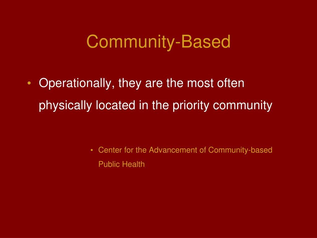 PPT Community Assessment and Interventions PowerPoint Presentation