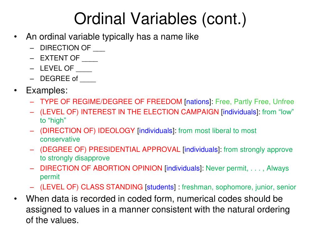 PPT VARIABLES PowerPoint Presentation, free download ID465811