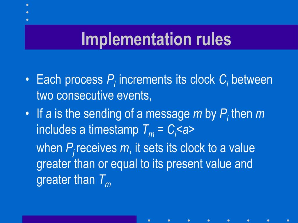 PPT TIME, CLOCKS AND THE ORDERING OF EVENTS IN A DISTRIBUTED SYSTEM
