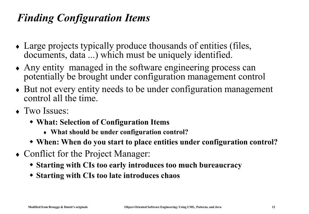 PPT Chapter 13 Configuration Management PowerPoint Presentation