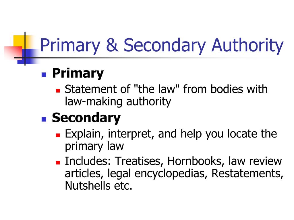 PPT Finding the Law Administrative Law & Secondary Sources in PRINT