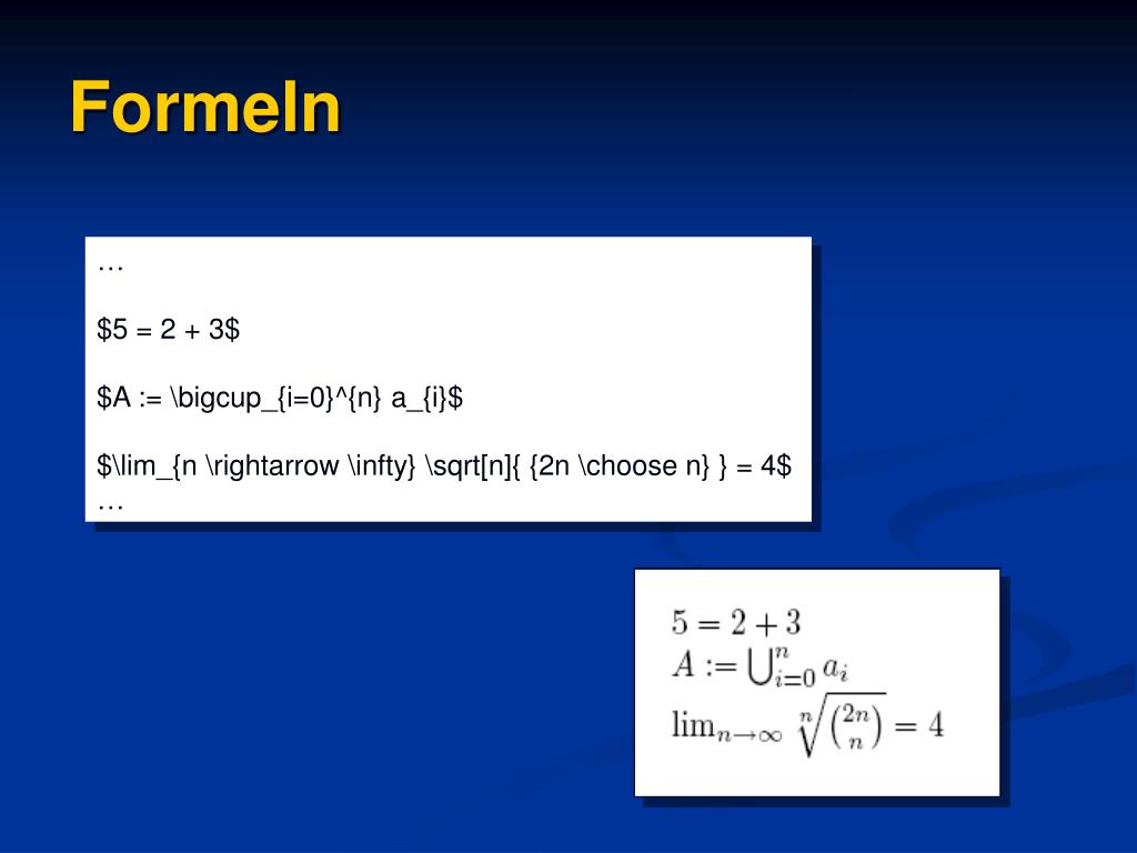 PPT Einführung in LaTeX PowerPoint Presentation, free download ID