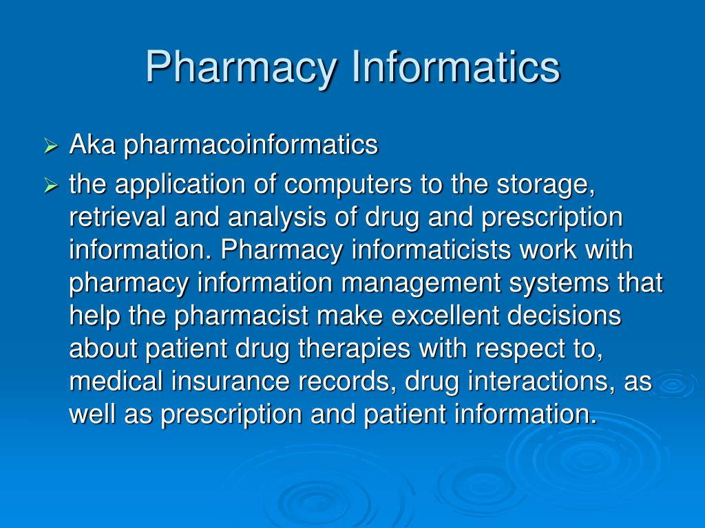 PPT Computers in Pharmacy PowerPoint Presentation, free download ID