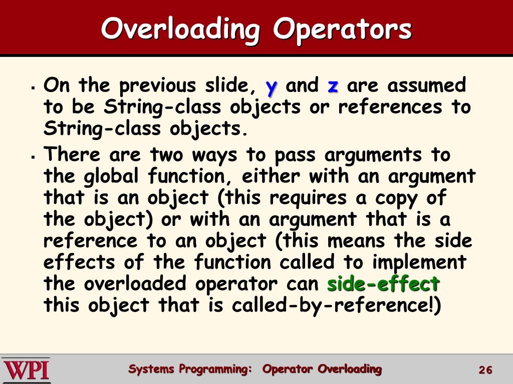 PPT Operator Overloading in C++ PowerPoint Presentation, free