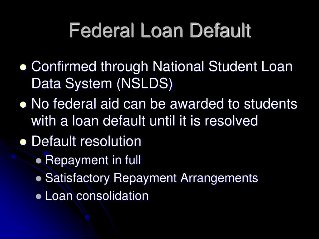 PPT Federal Financial Aid Student Eligibility and the Application
