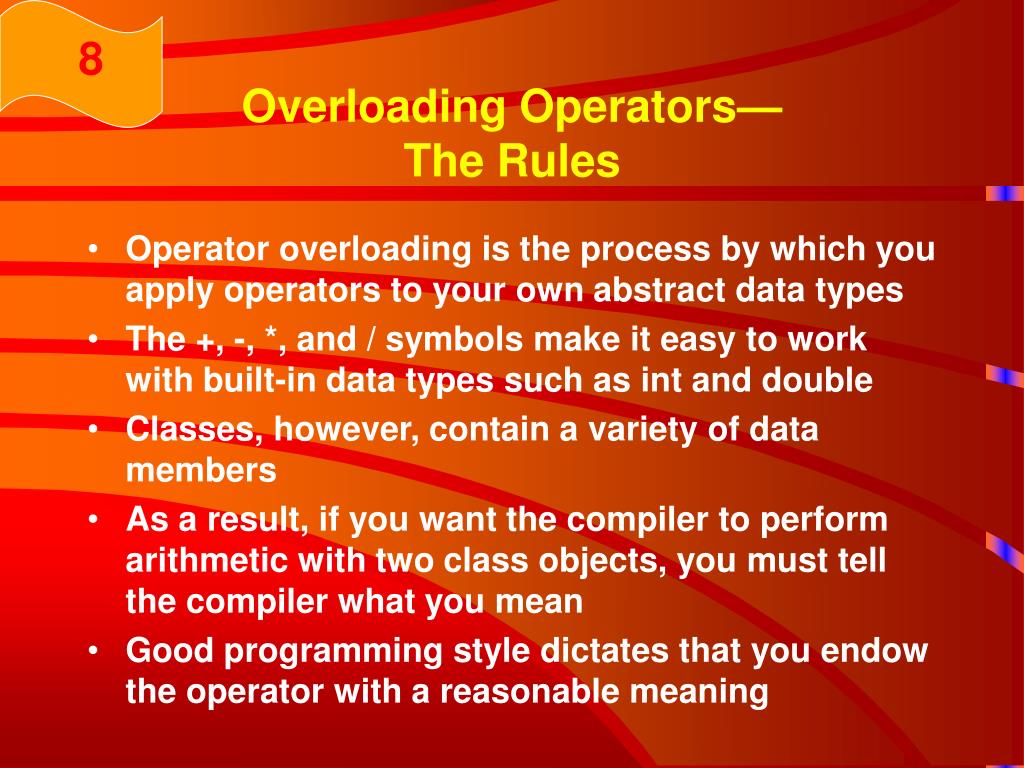 PPT Overloading Operators PowerPoint Presentation, free download ID