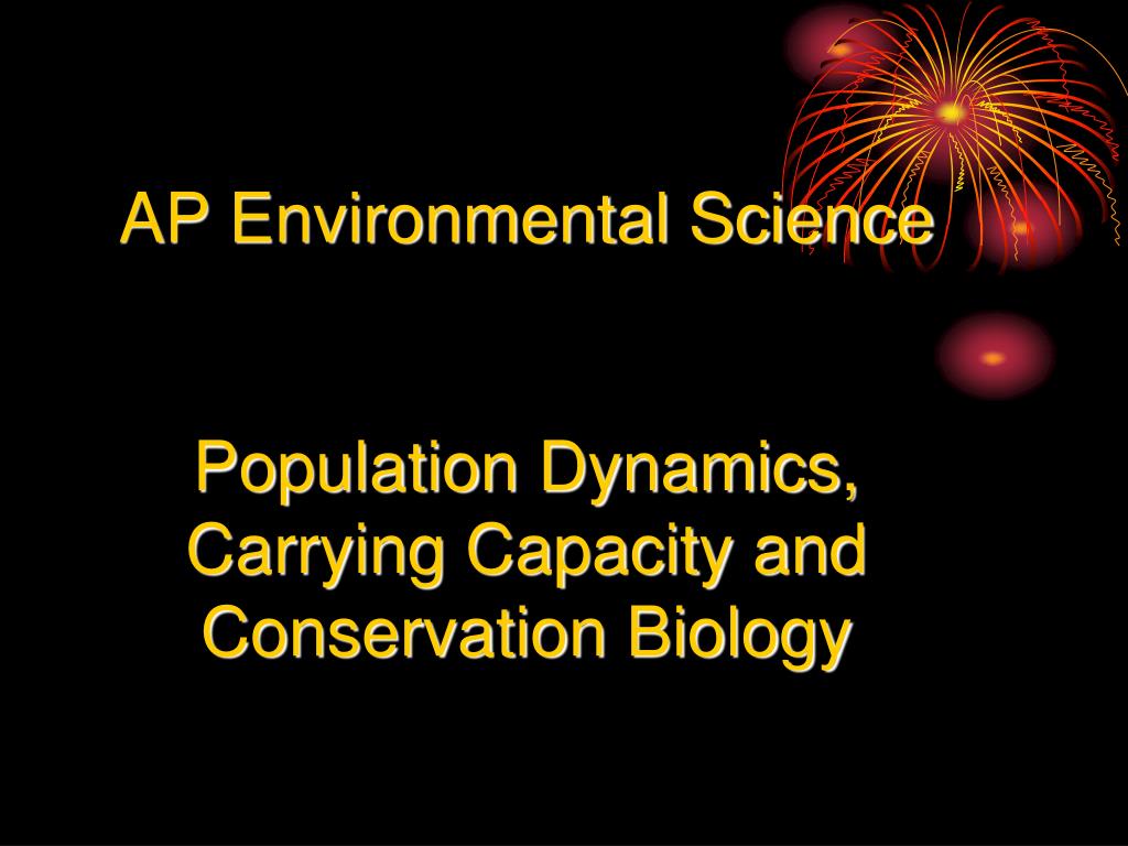 PPT AP Environmental Science Population Dynamics