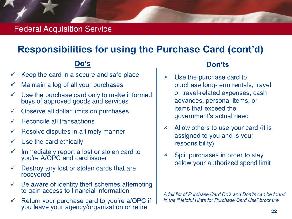 PPT GSA SmartPay2 Purchase Card Basics PowerPoint Presentation, free