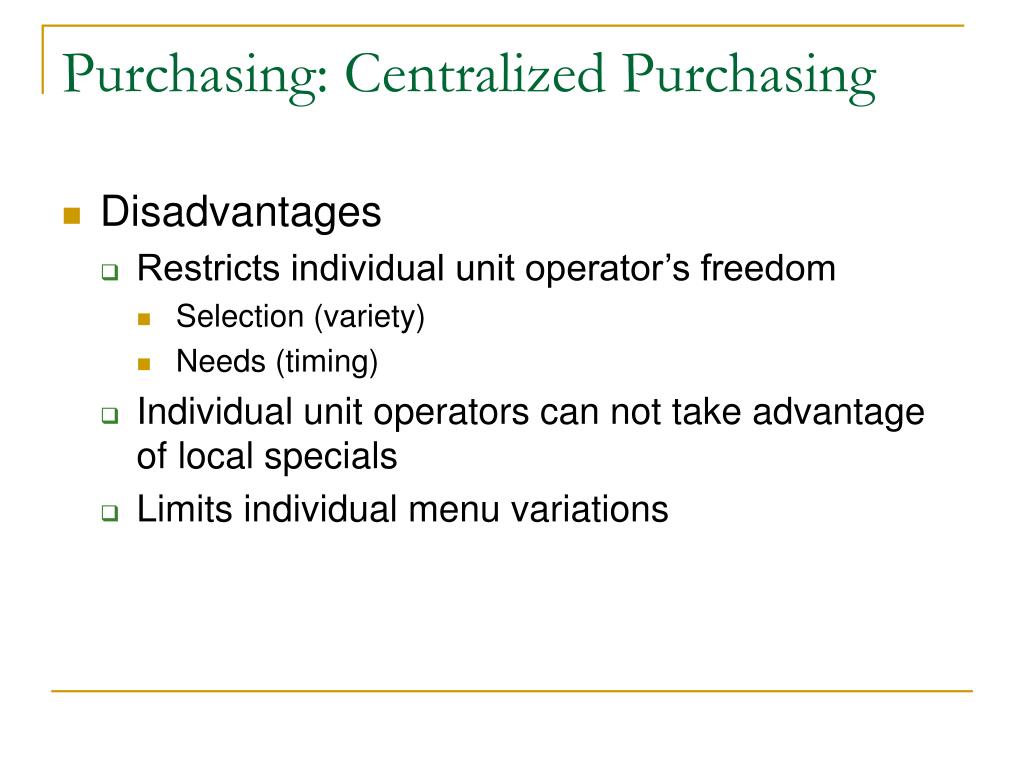 PPT Food Purchasing Control PowerPoint Presentation, free download