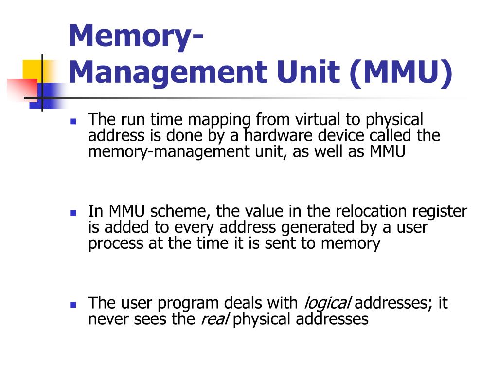 PPT Chapter 8 Main Memory PowerPoint Presentation, free download ID