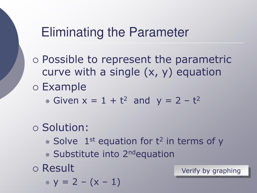 PPT Parametric Equations PowerPoint Presentation, free download ID