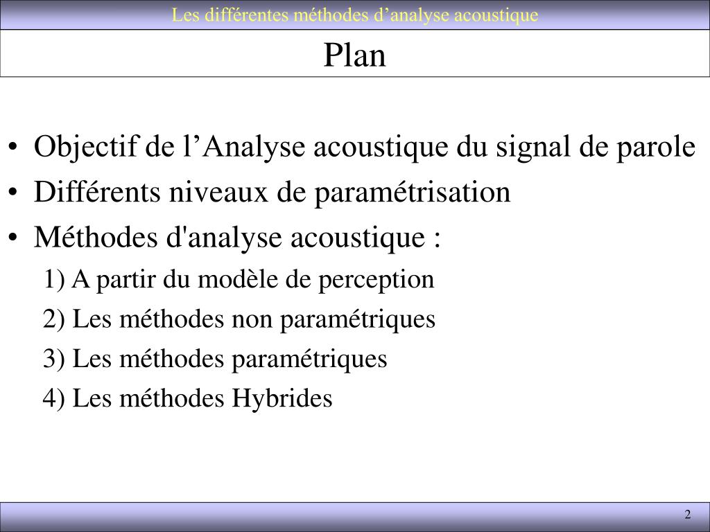 PPT Reconnaissance automatique de la parole PowerPoint Presentation