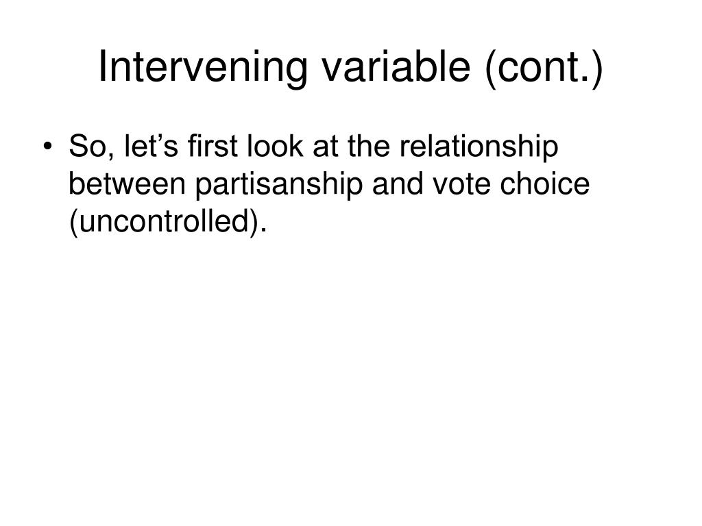PPT Controlling for a third variable Examples (with one exception