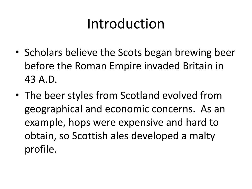 PPT Beer Basics Scottish Ales February 2008 PowerPoint Presentation