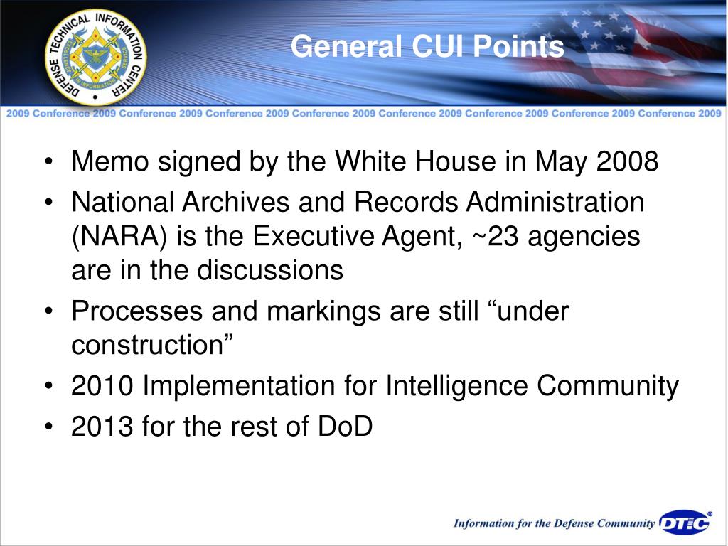 PPT Controlled Unclassified Information (CUI), the New Marking System