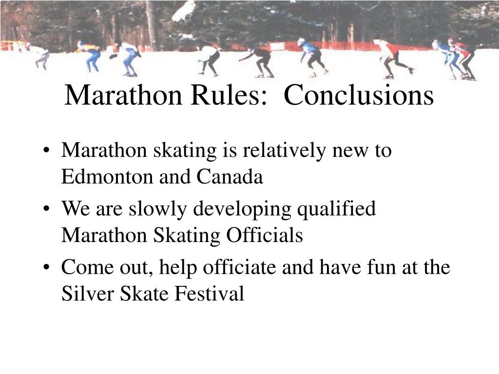 PPT Marathon Rules PowerPoint Presentation, free download ID47530