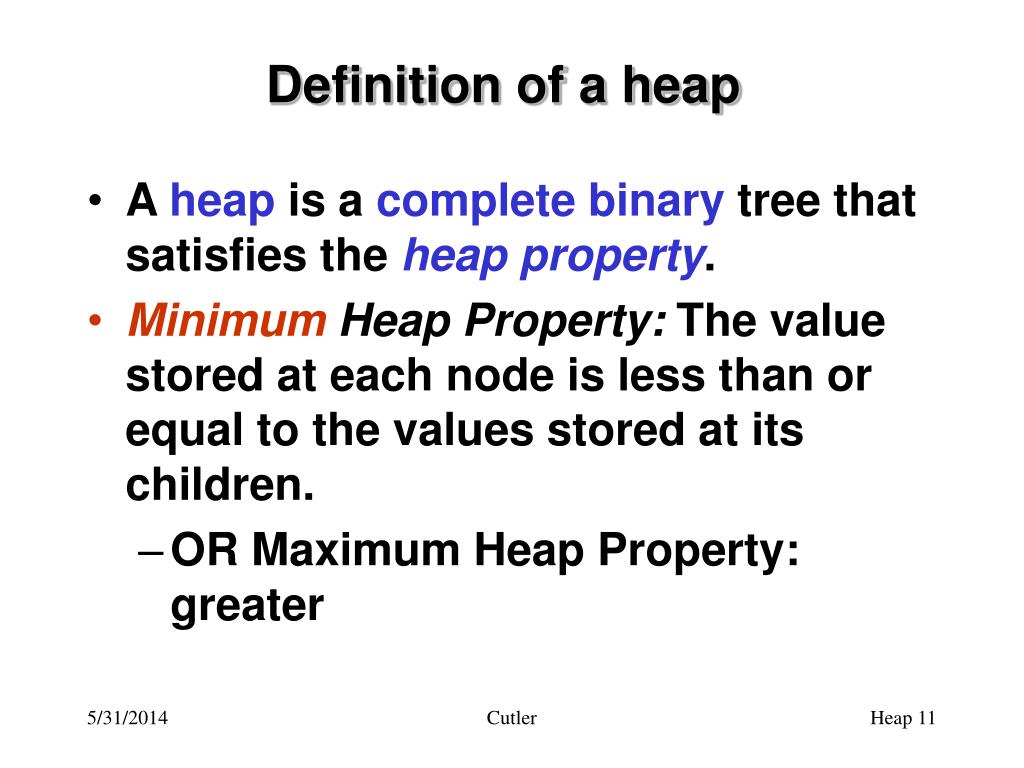 PPT The Heap Data Structure PowerPoint Presentation, free download