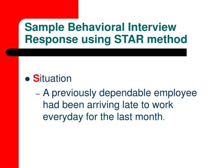 PPT Behavioral Interviewing PowerPoint Presentation ID475756