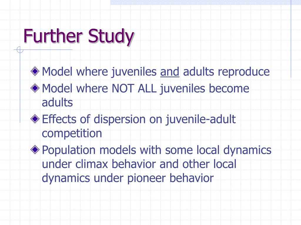PPT Competition, Persistence, Extinction in a Climax Population Model PowerPoint Presentation