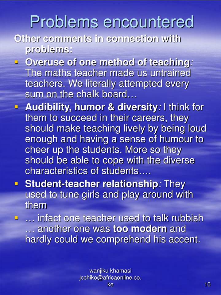 PPT SECONDARY SCHOOL STUDENTS’ PERCEPTION OF STUDENT TEACHERS TO