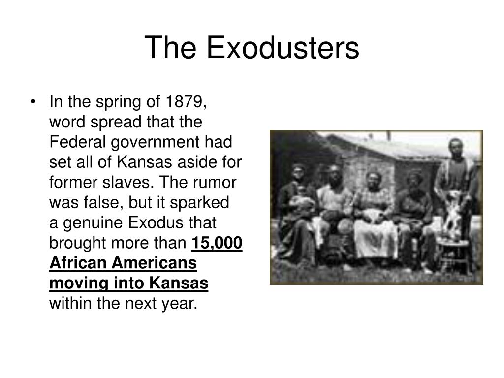 PPT The Exodusters PowerPoint Presentation, free download ID480116