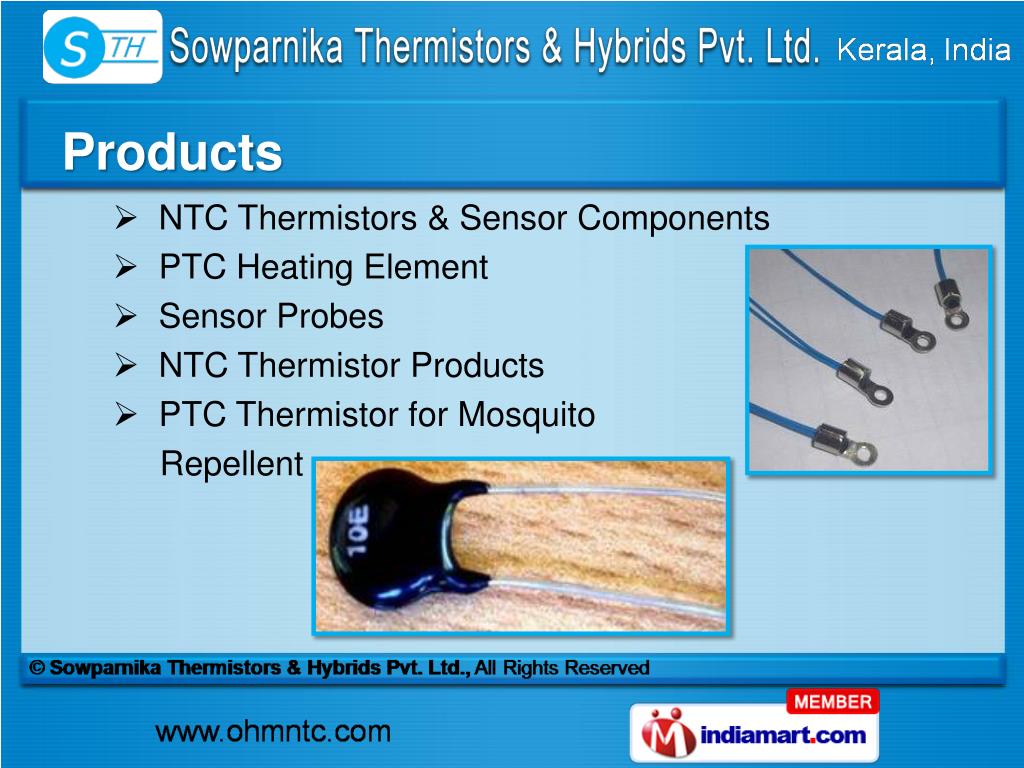 PPT PTC Resistors, Electronic NTC Thermistor and Thermistor
