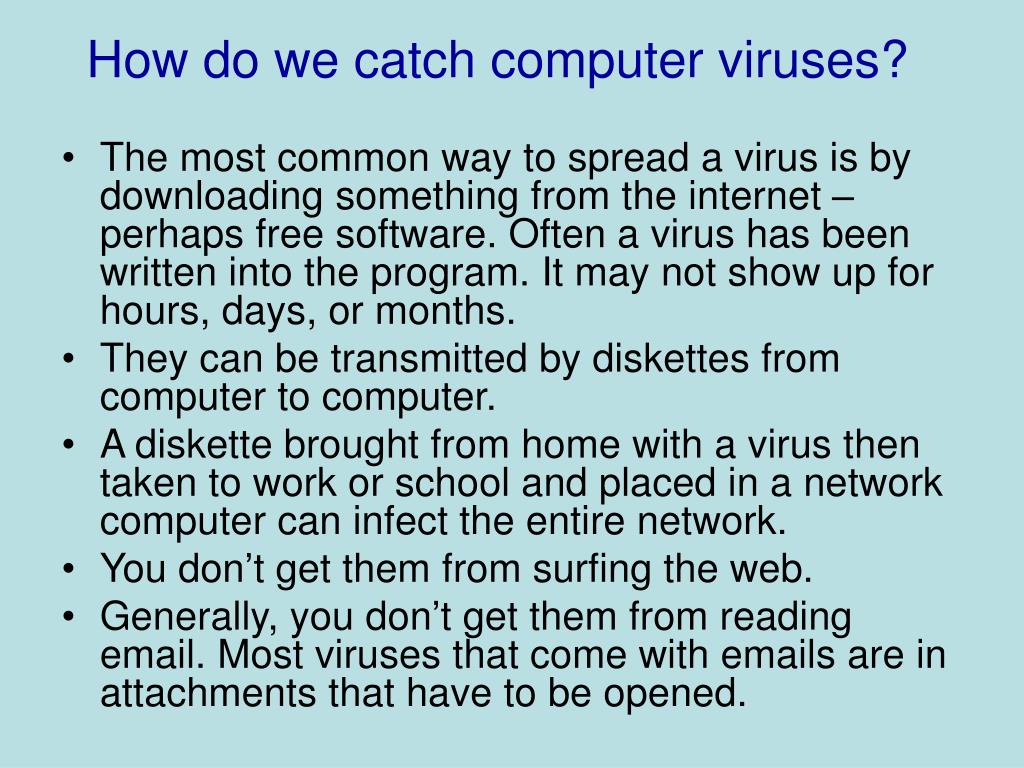 PPT Computer Viruses . . . PowerPoint Presentation, free download