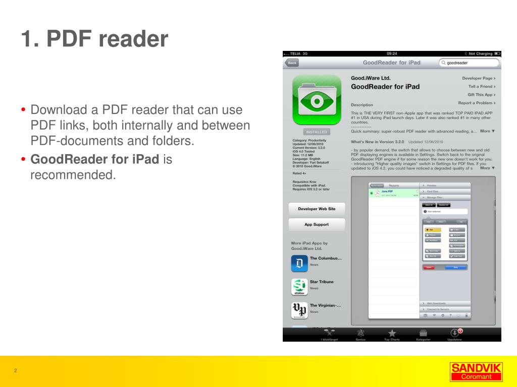 PPT Sandvik Coromant Catalogue on iPad PowerPoint Presentation, free