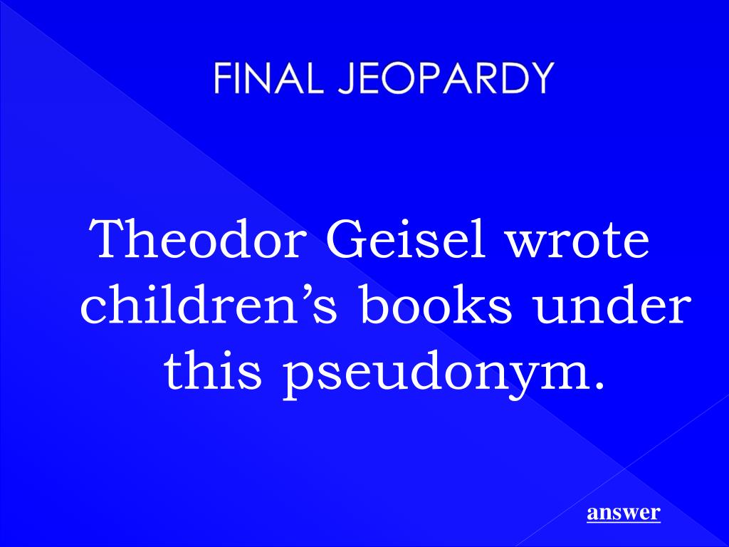 PPT Jeopardy PowerPoint Presentation, free download ID482043