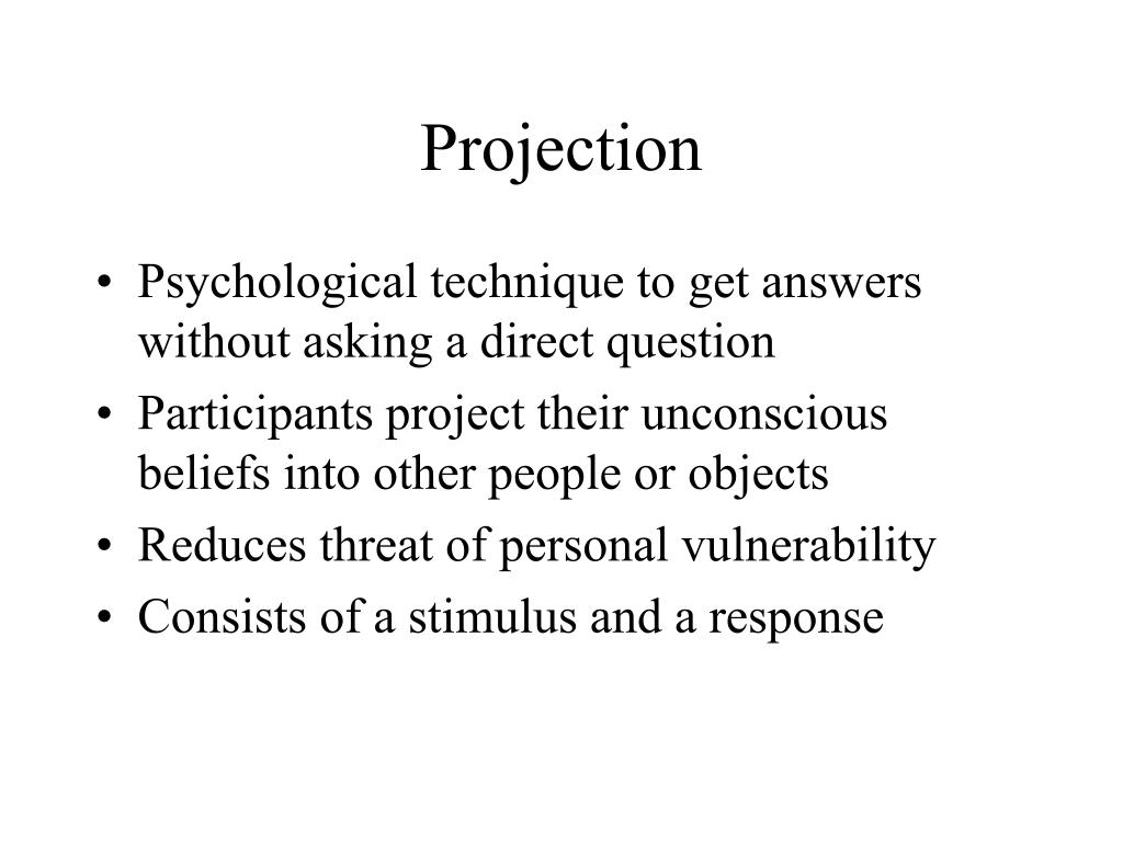 PPT Projective Techniques PowerPoint Presentation, free download ID