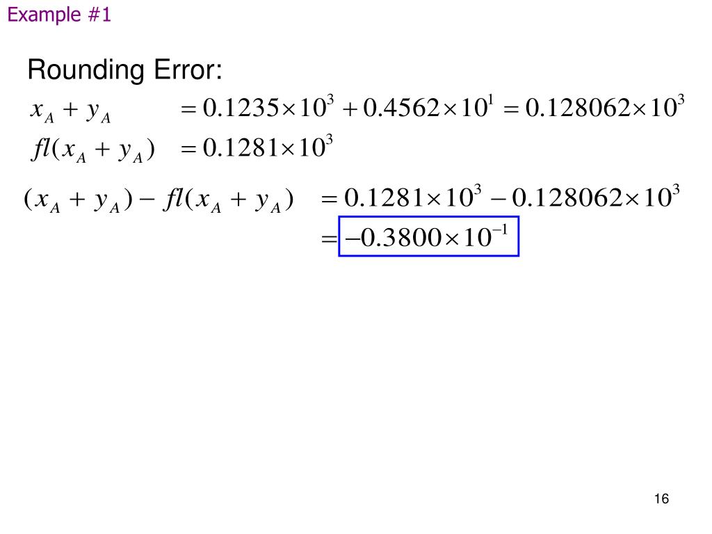 PPT Roundoff Errors PowerPoint Presentation, free download ID483621