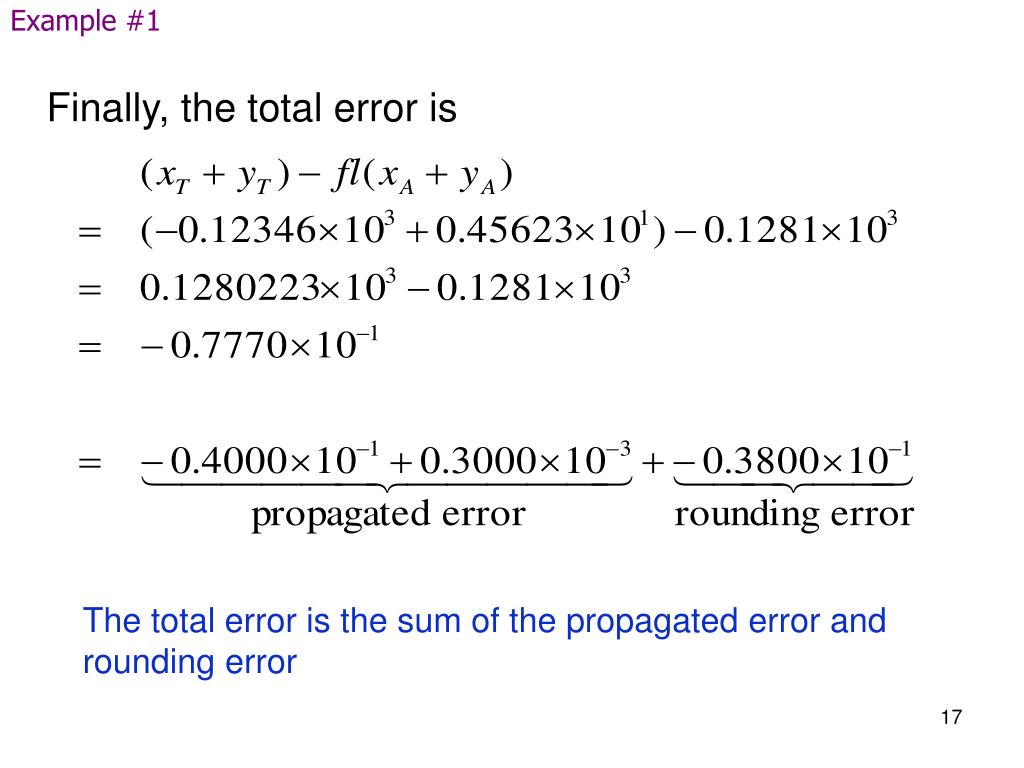 PPT Roundoff Errors PowerPoint Presentation, free download ID483621