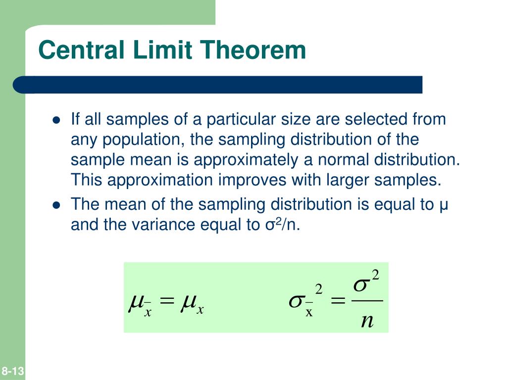 PPT Sampling Methods and the Central Limit Theorem PowerPoint
