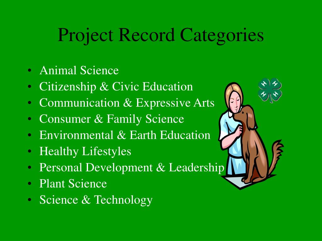 PPT 4H PROJECT RECORD BOOKS PowerPoint Presentation, free download