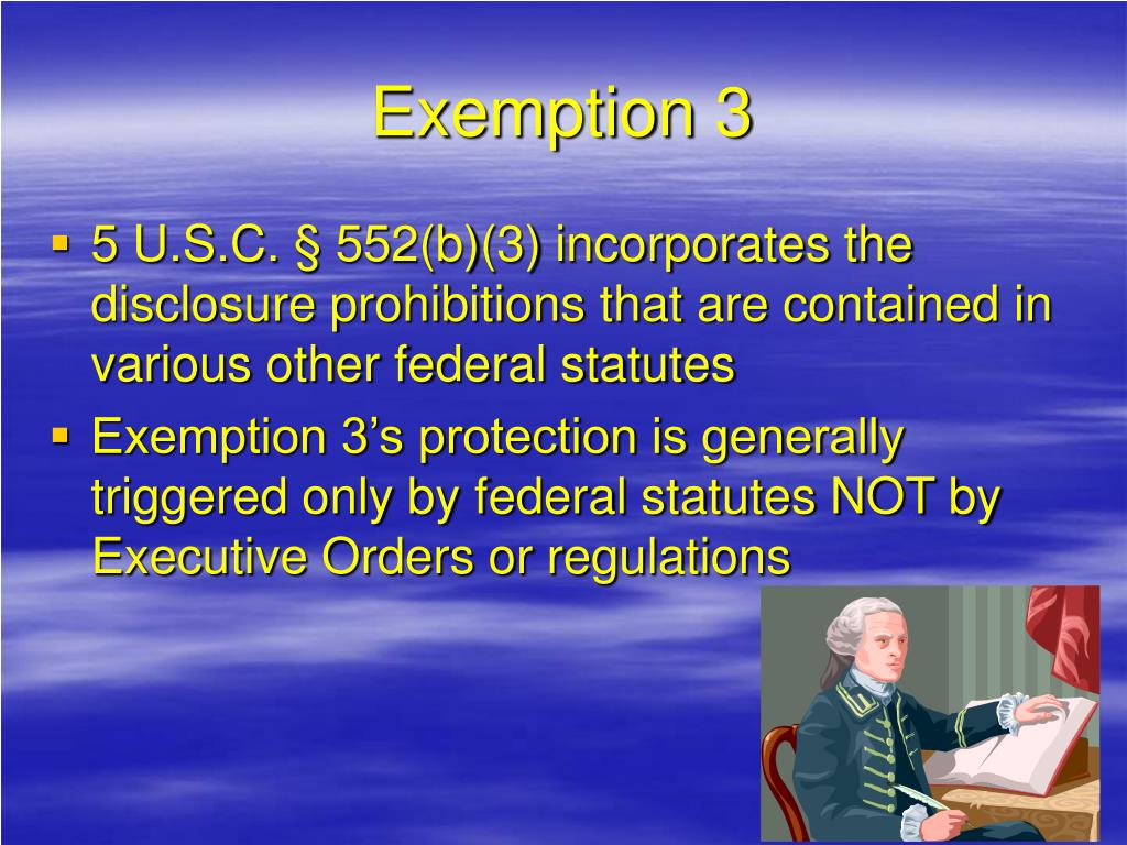 PPT Overview of FOIA Exemptions PowerPoint Presentation, free